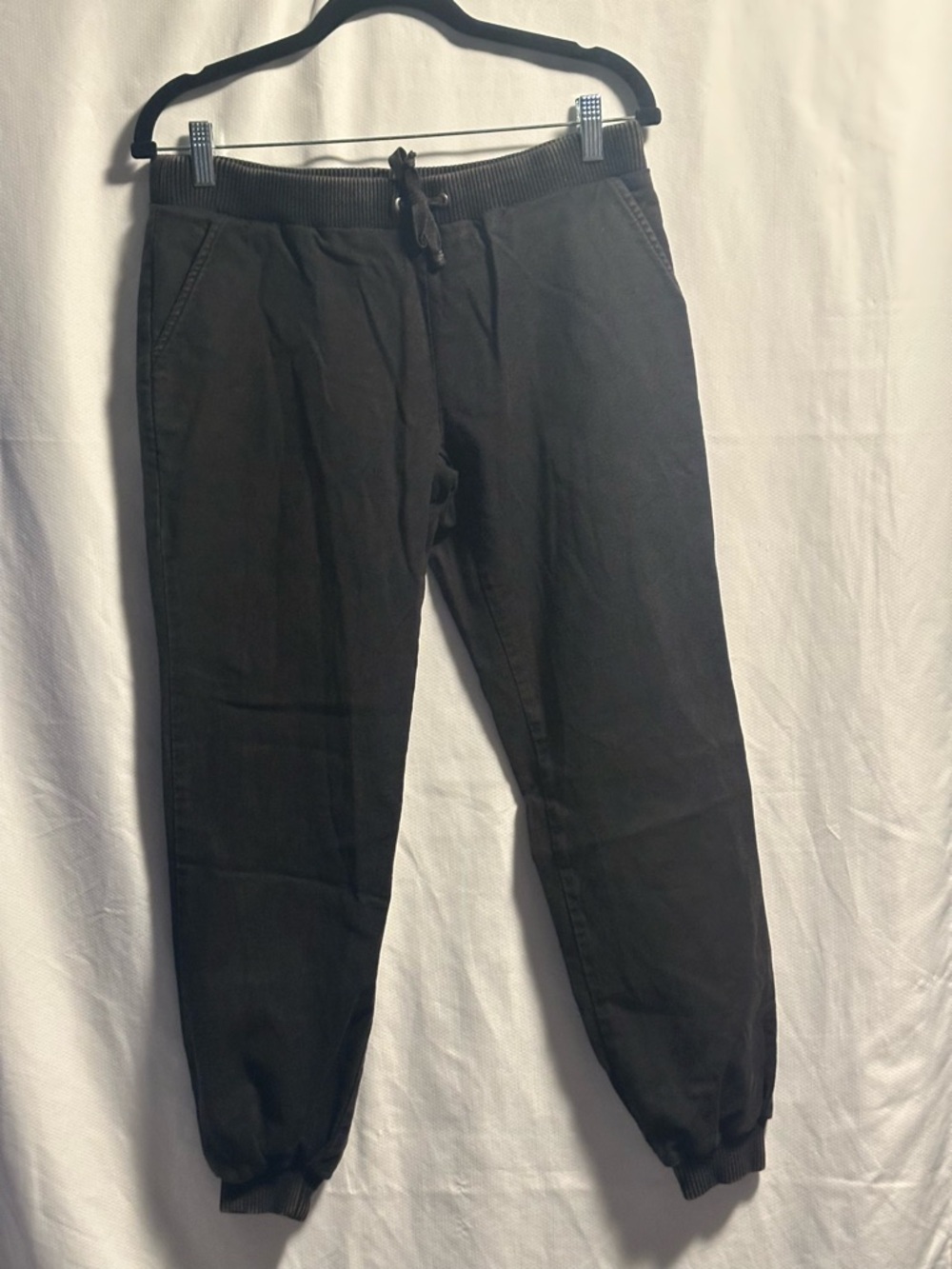 Chaser Black Jogger Pants Size M New Ribbed Waist Drawstring